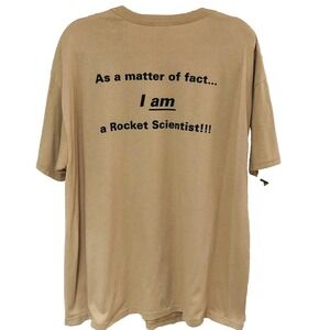 Vintage ROCKET SCIENTIST Shirt Men XL 90s‎ JANNAF Army Navy Nasa Air Force RARE